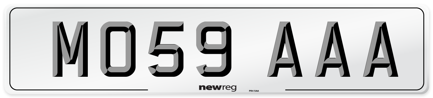 MO59 AAA Number Plate from New Reg